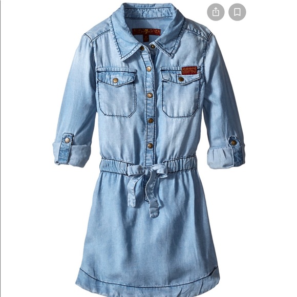 7 For All Mankind Other - 7 For All Mankind Chambray Denim Dress